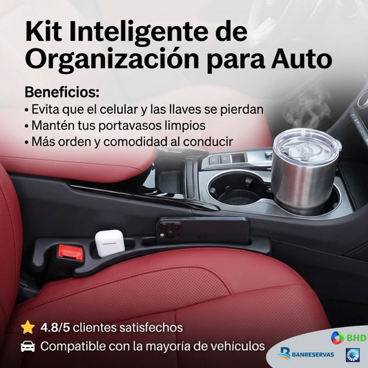 Relleno para Espacio del Asiento del Coche + Porta vasos